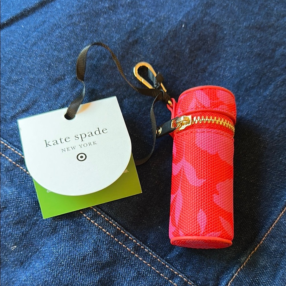 Kate Spade Red Floral Lipstick Case
